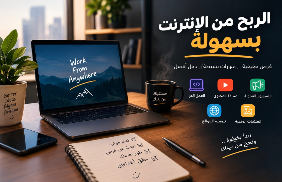 الربح من الانترنت دليلك للبدايه الصحيحه