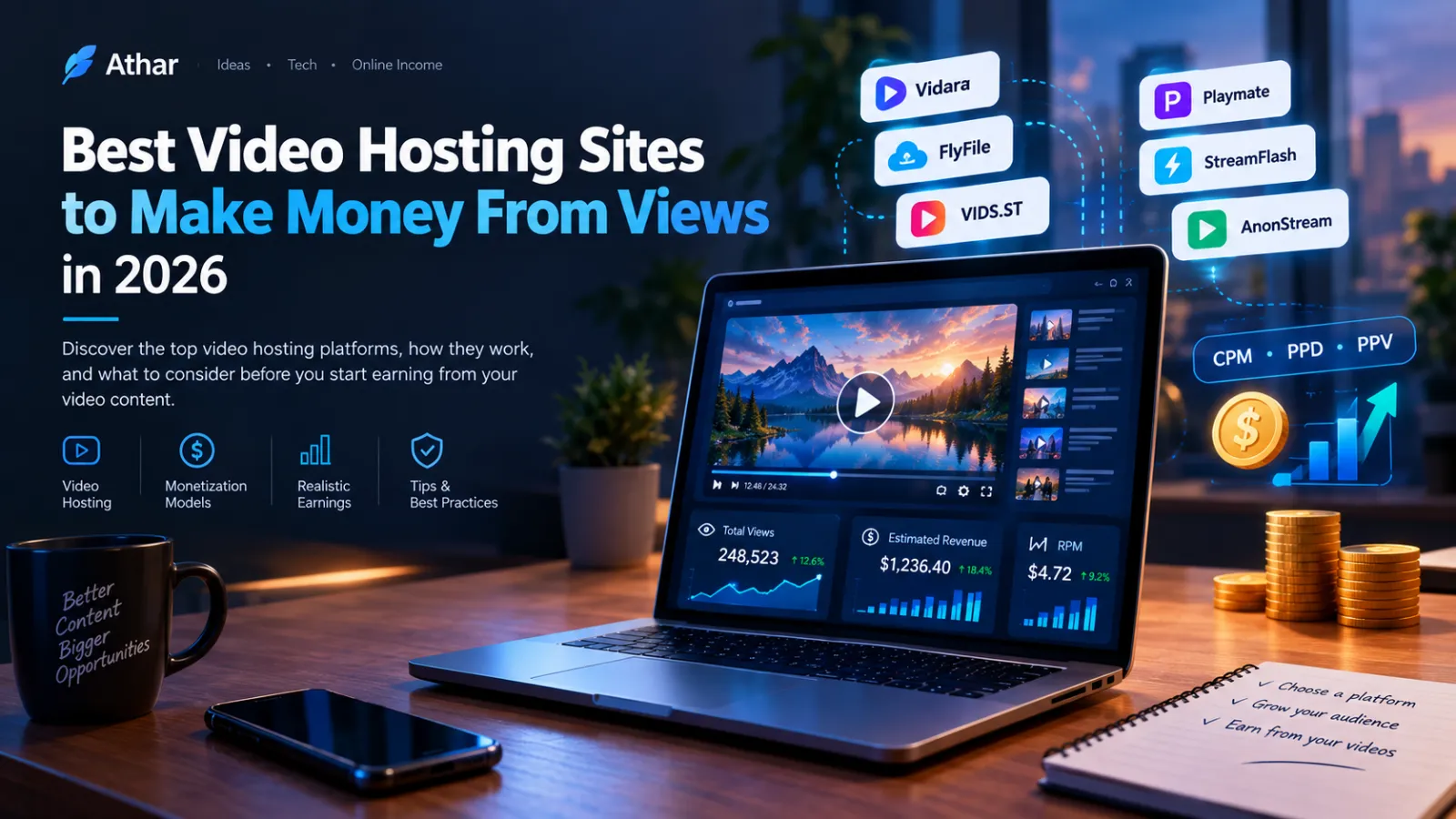 Best Video Hosting Sites to Make Money From Views in 2026