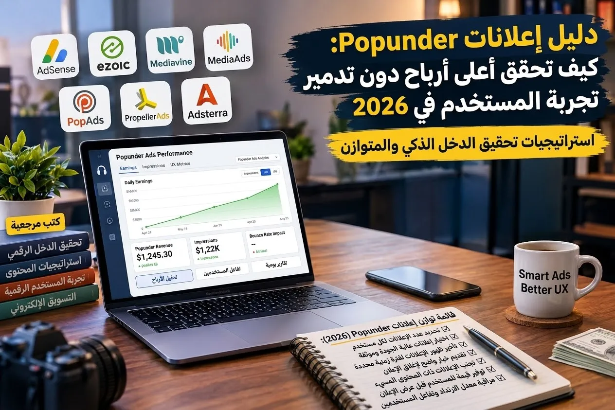 دليل إعلانات النوافذ المنبثقة (Popunder): كيف تحقق أعلى أرباح دون تدمير تجربة المستخدم في 2026