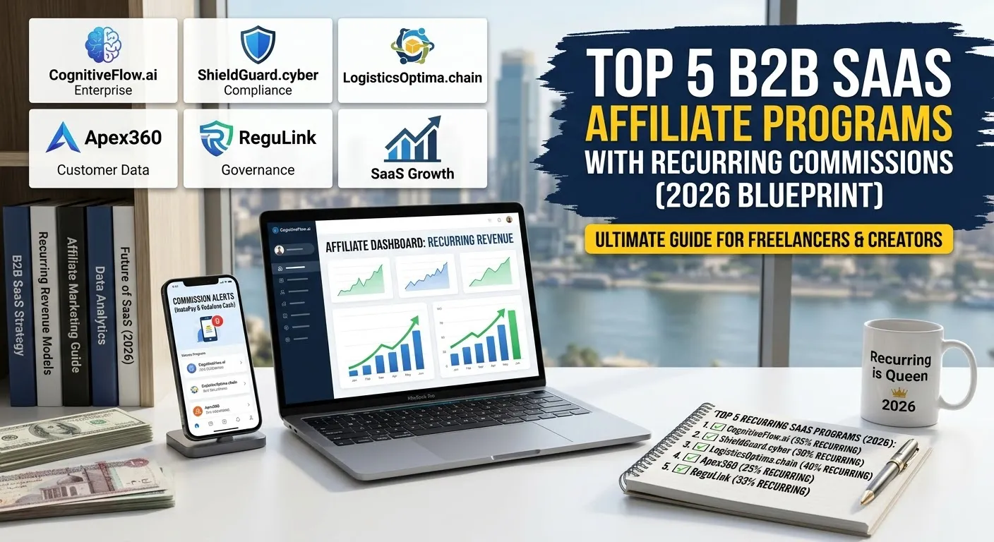 Top 5 B2B SaaS Affiliate Programs with Recurring Commissions in 2026
