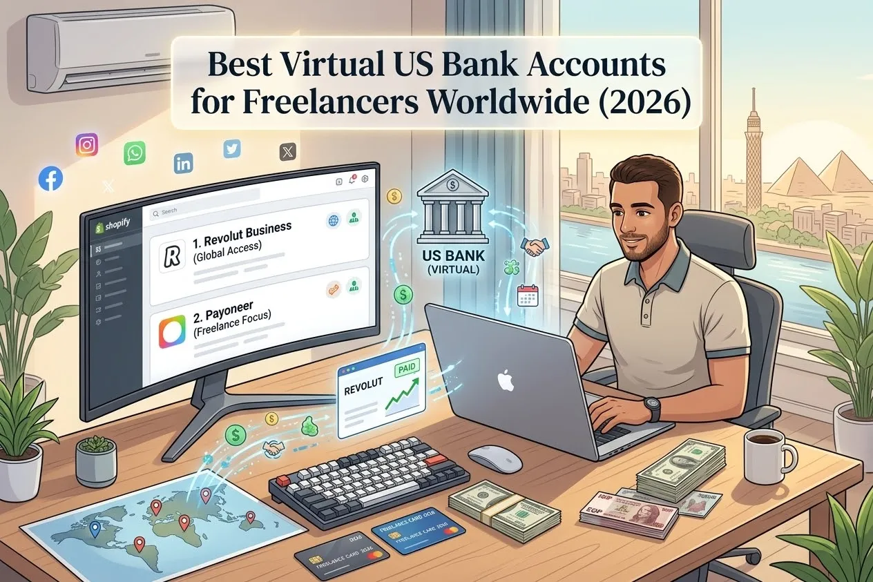 Best Virtual US Bank Accounts for Freelancers Worldwide (2026)