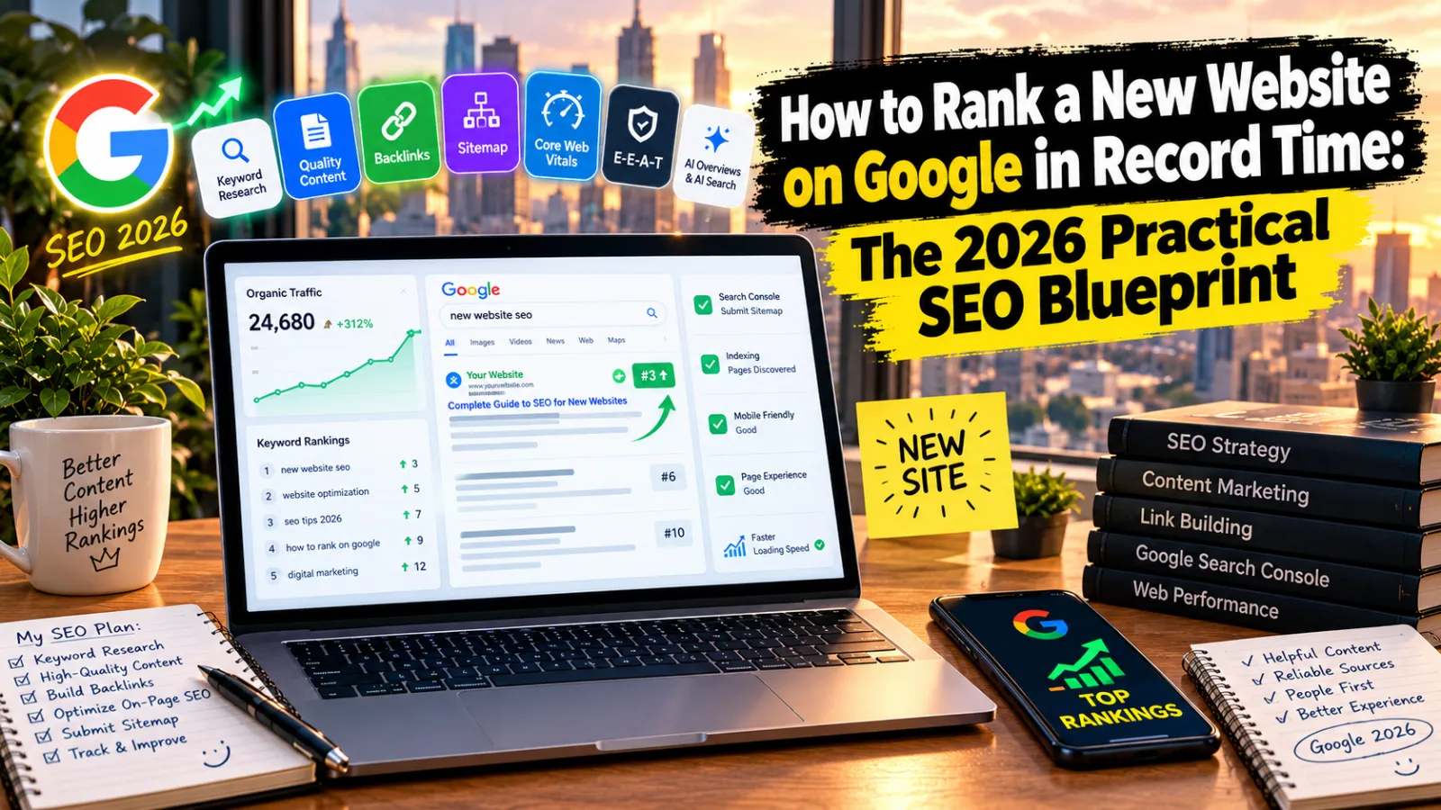 How to Rank a New Website on Google in Record Time: The 2026 Practical SEO Blueprint