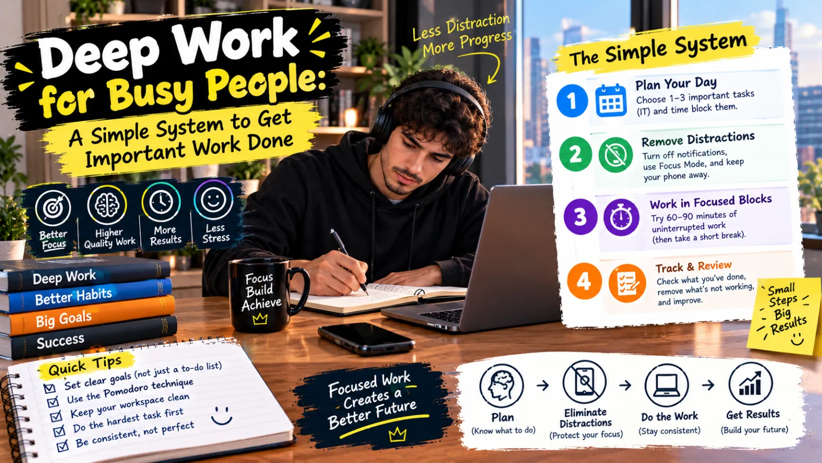 Deep Work for Busy People: A Simple System to Get Important Work Done