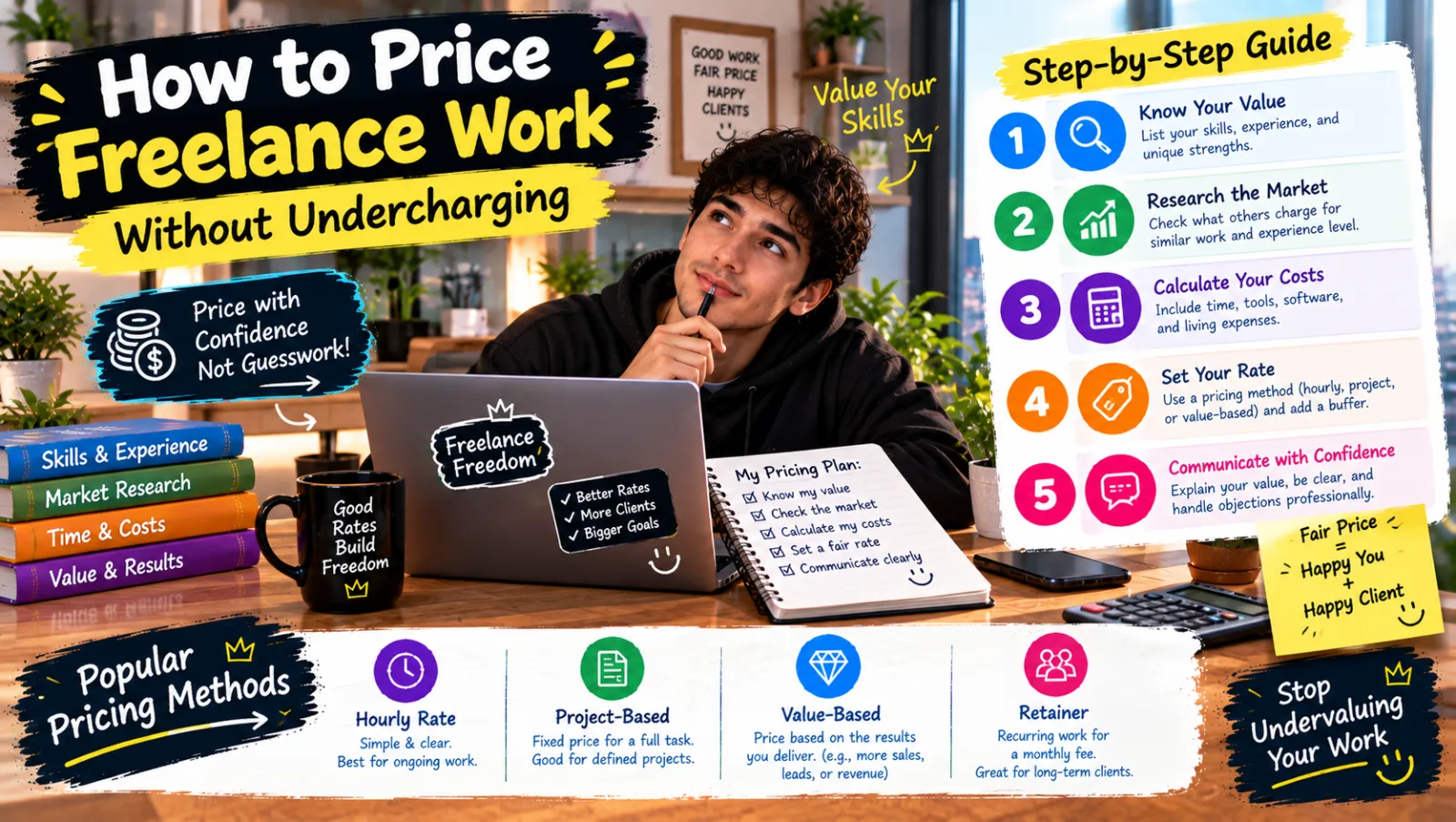 How to Price Freelance Work Without Undercharging