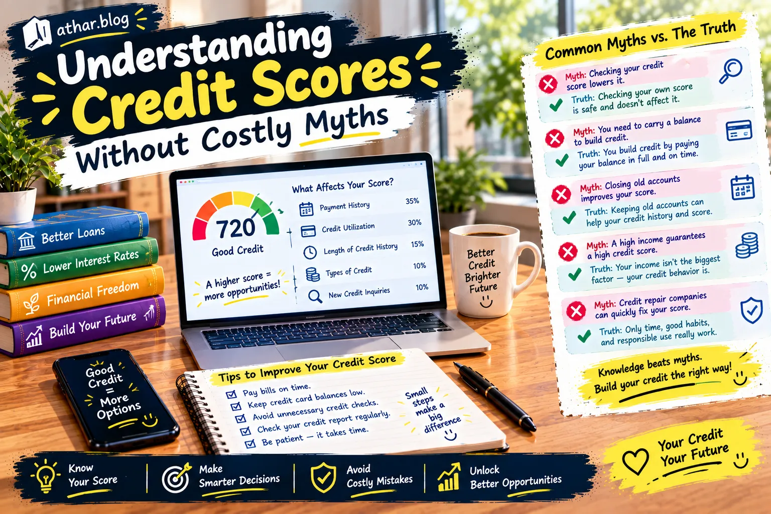 Understanding credit scores without costly myths