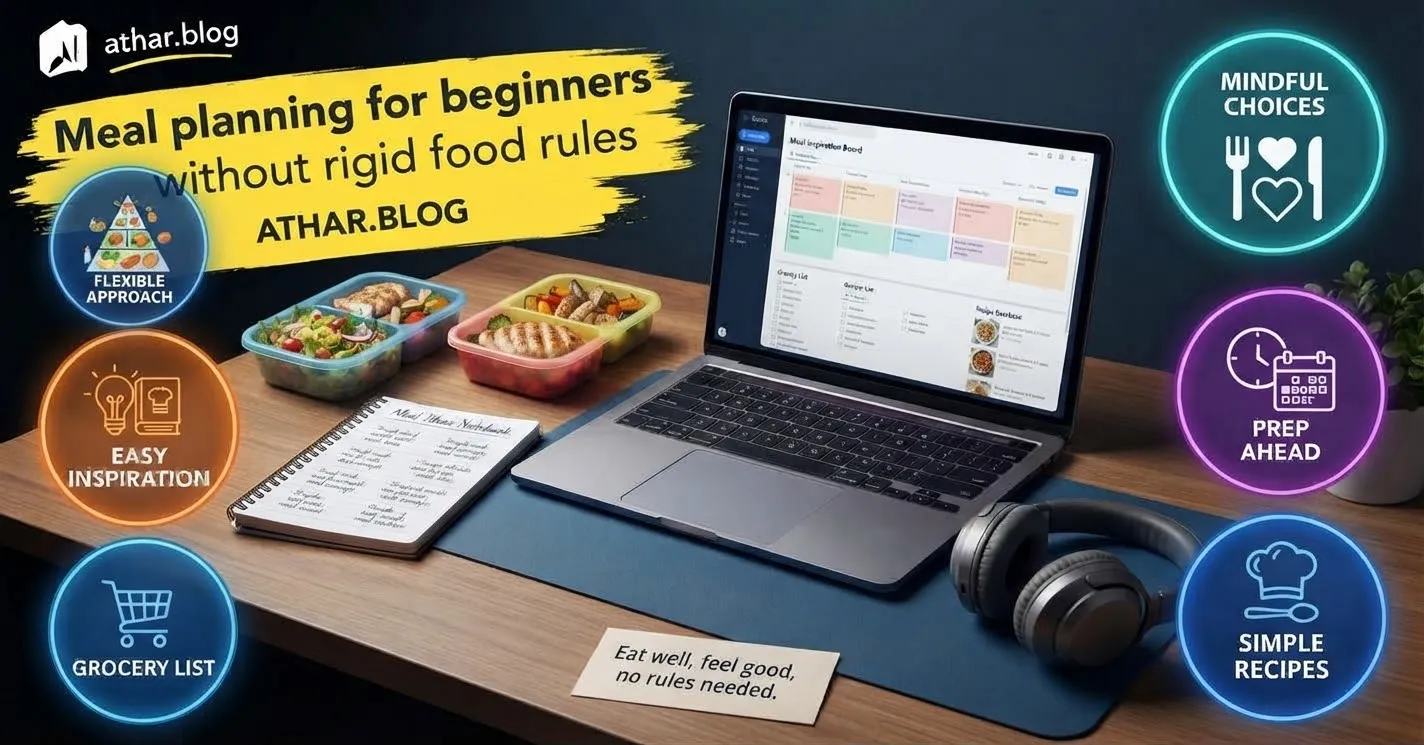 Meal planning for beginners without rigid food rules