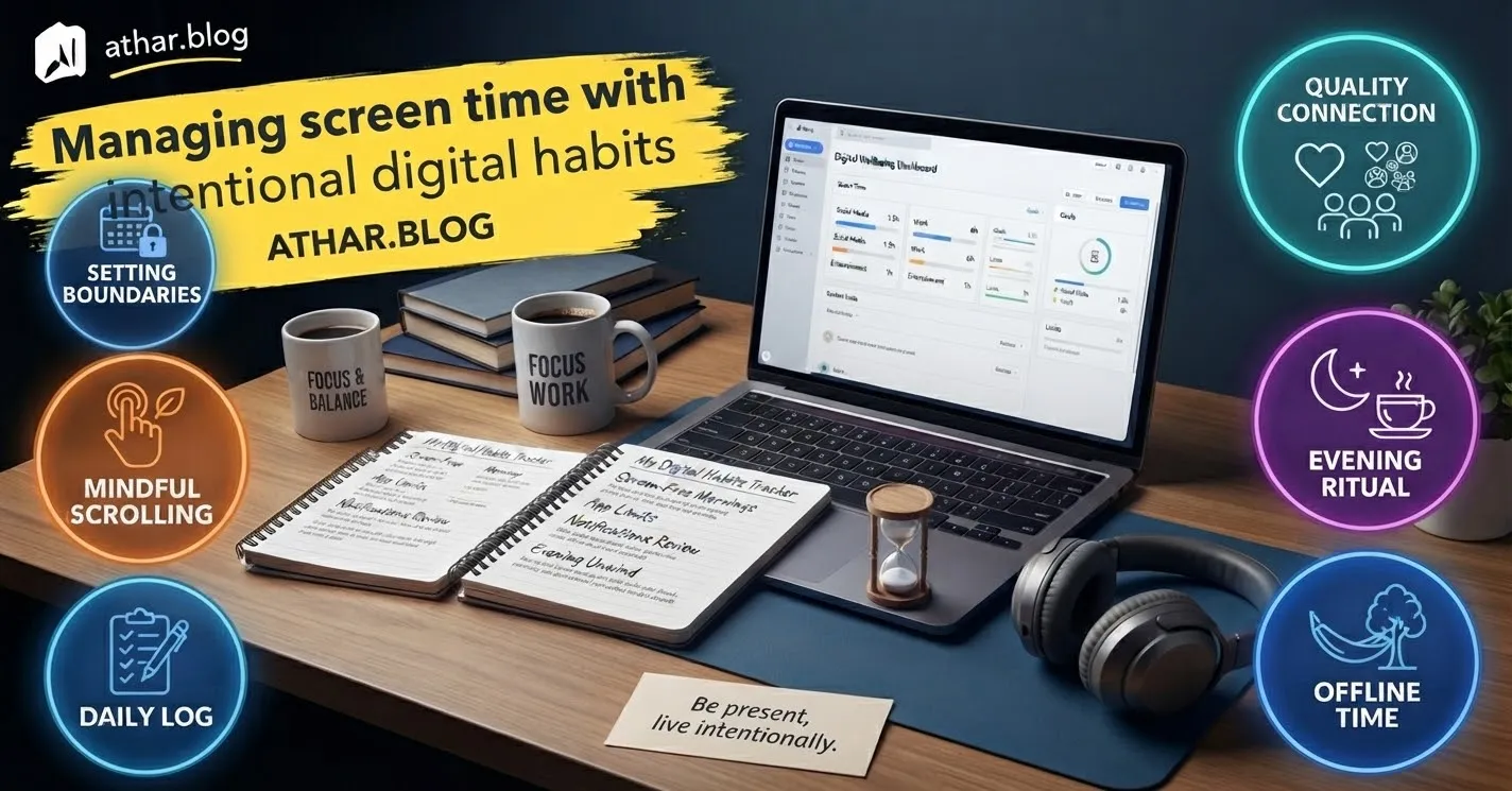 Managing screen time with intentional digital habits