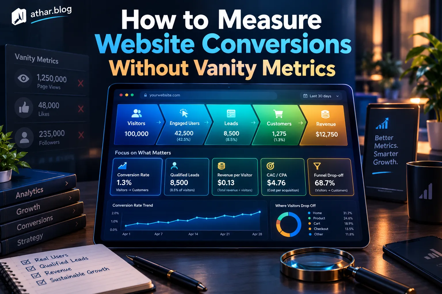 How to measure website conversions without vanity metrics