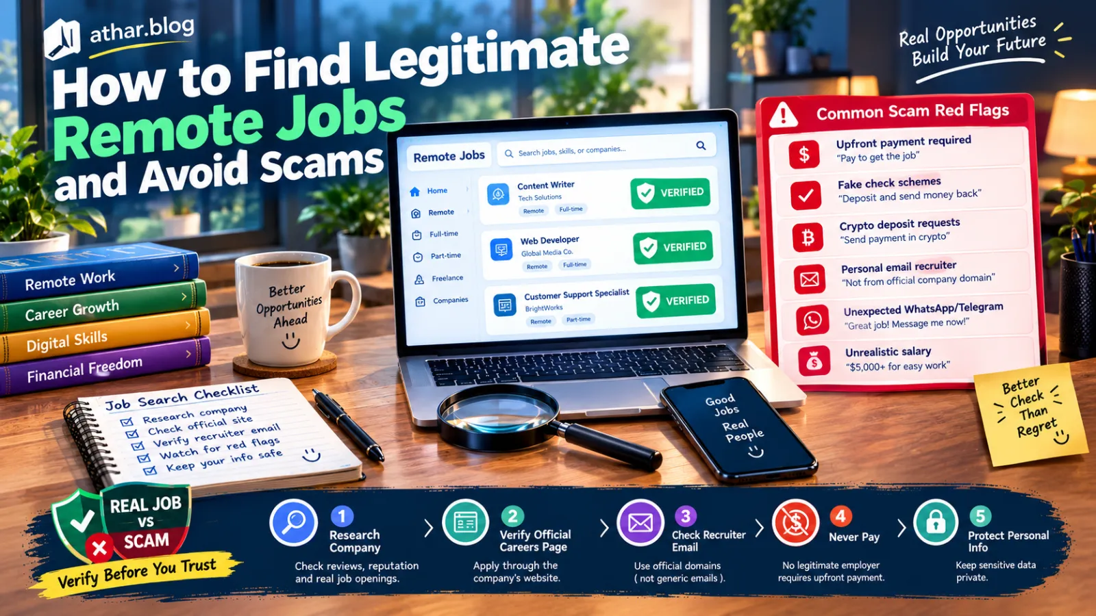 How to find legitimate remote jobs and avoid scams