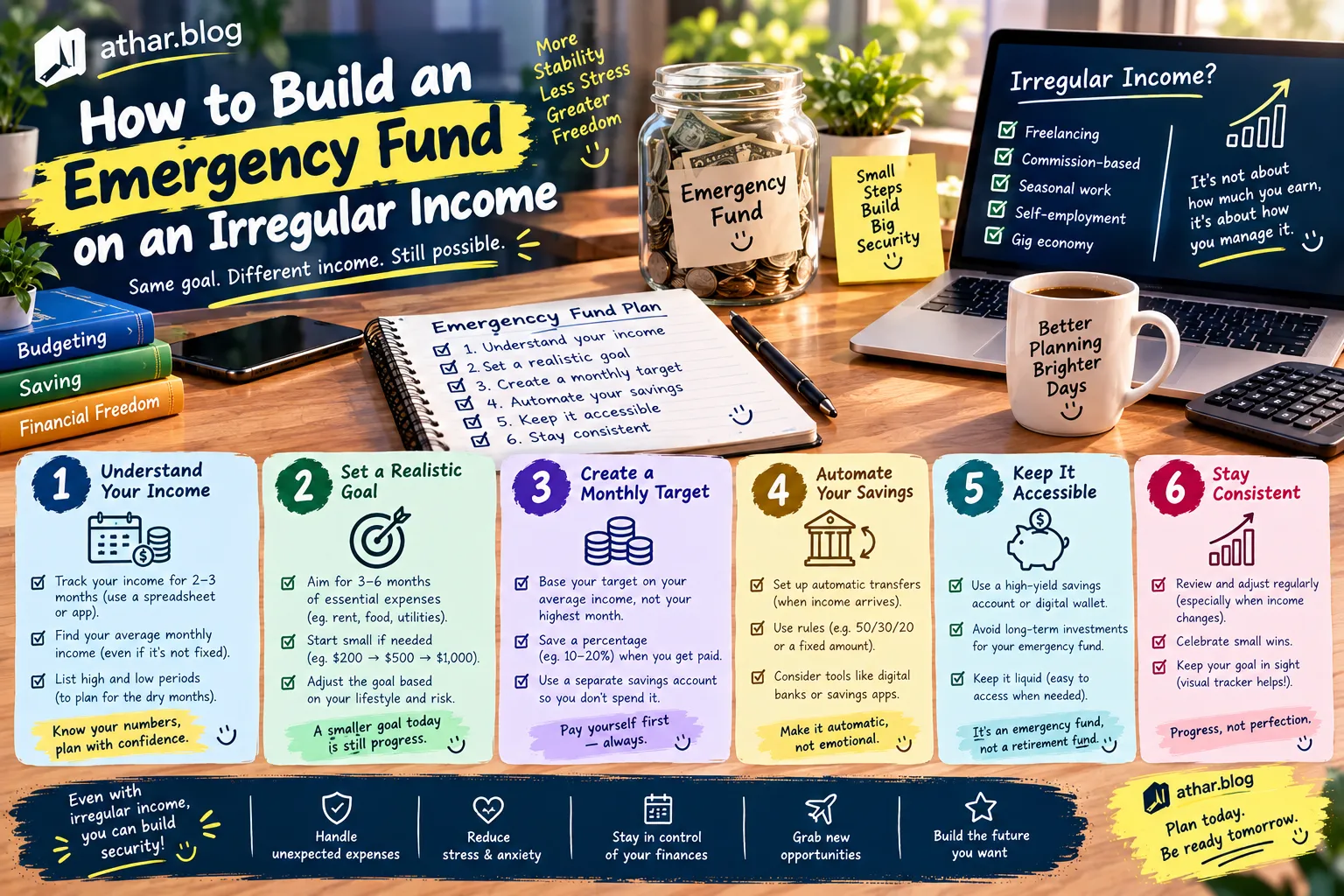How to build an emergency fund on an irregular income