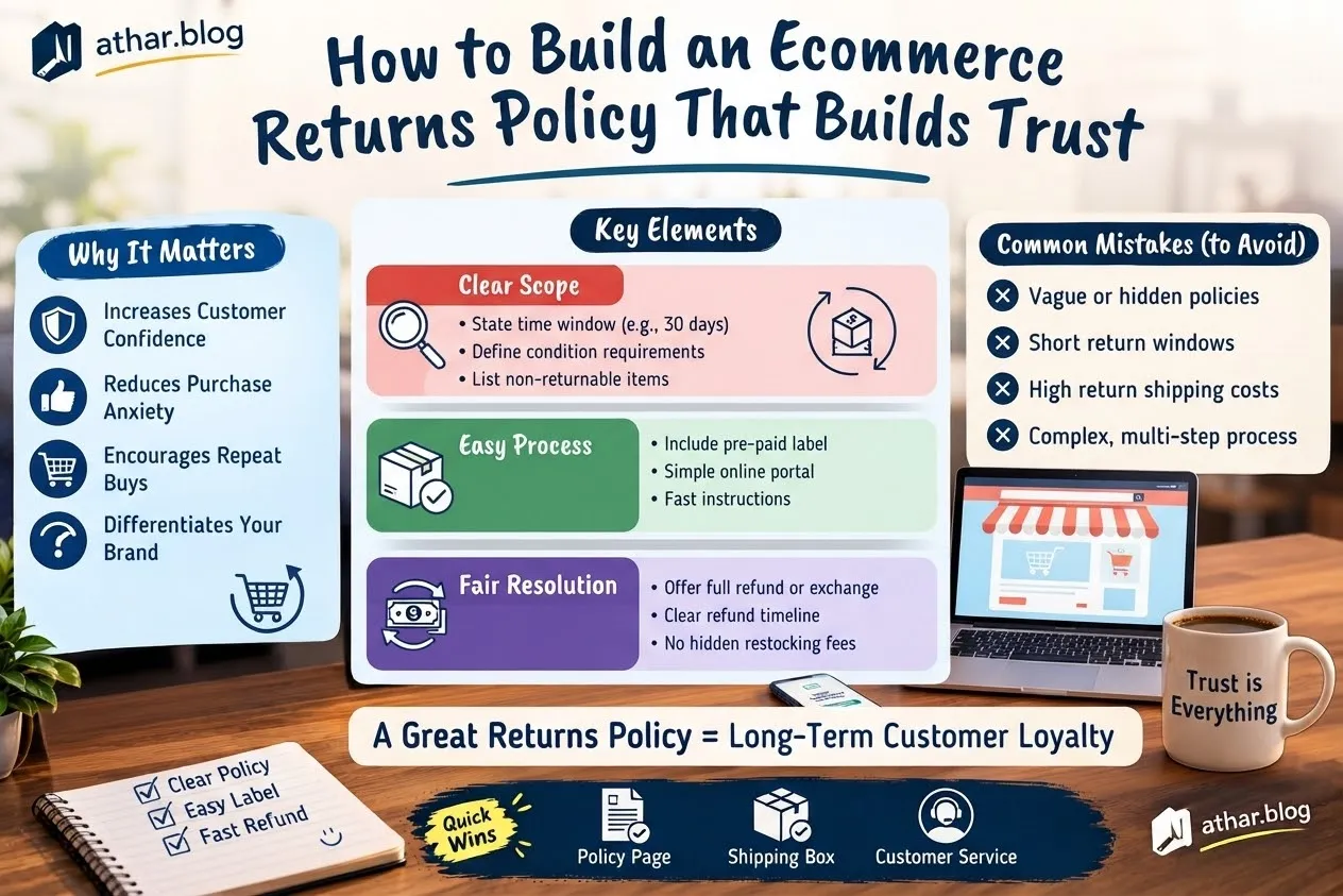Ecommerce returns policy that builds customer trust