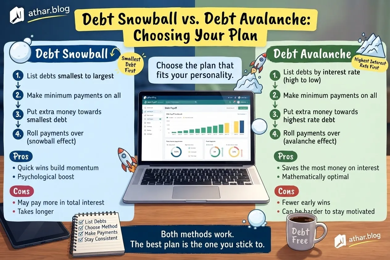 Debt snowball vs avalanche: choosing a payoff plan