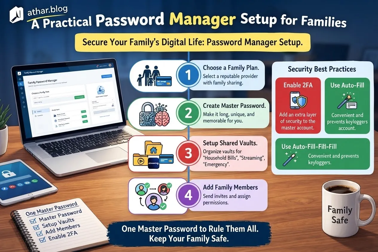 A practical password manager setup for families