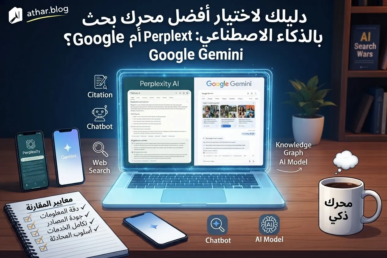دليلك لاختيار أفضل محرك بحث بالذكاء الاصطناعي: Perplexity أم Google Gemini؟